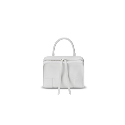 LOEWE SMALL AMAZONA 180 BAG IN SOFT CALFSKIN WHITE A039AS0X01 (24.5*18.5*10cm)